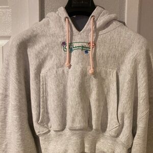RARE Champion Women's Gray Rare Hoodie Size Medium